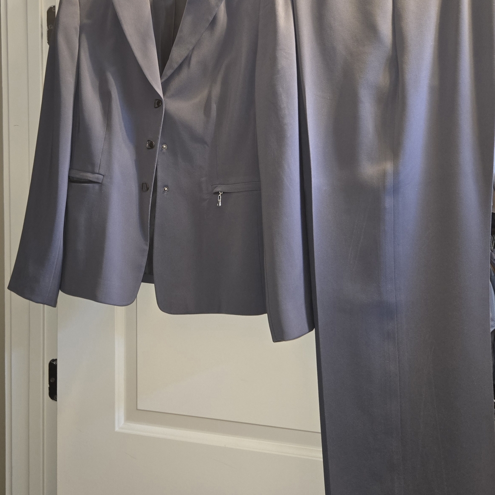 Tahari Suit Gray